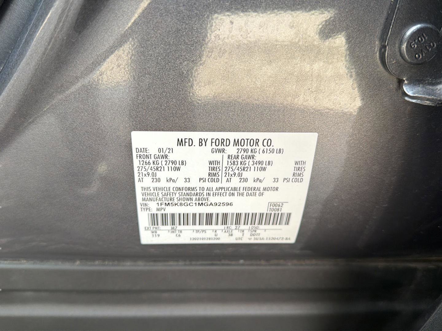 Certified 2021 Ford Explorer ST w/ Equipment Group 401A image 13