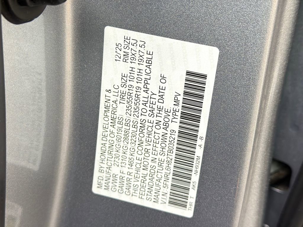 New 2026 Honda Odyssey Touring image 38