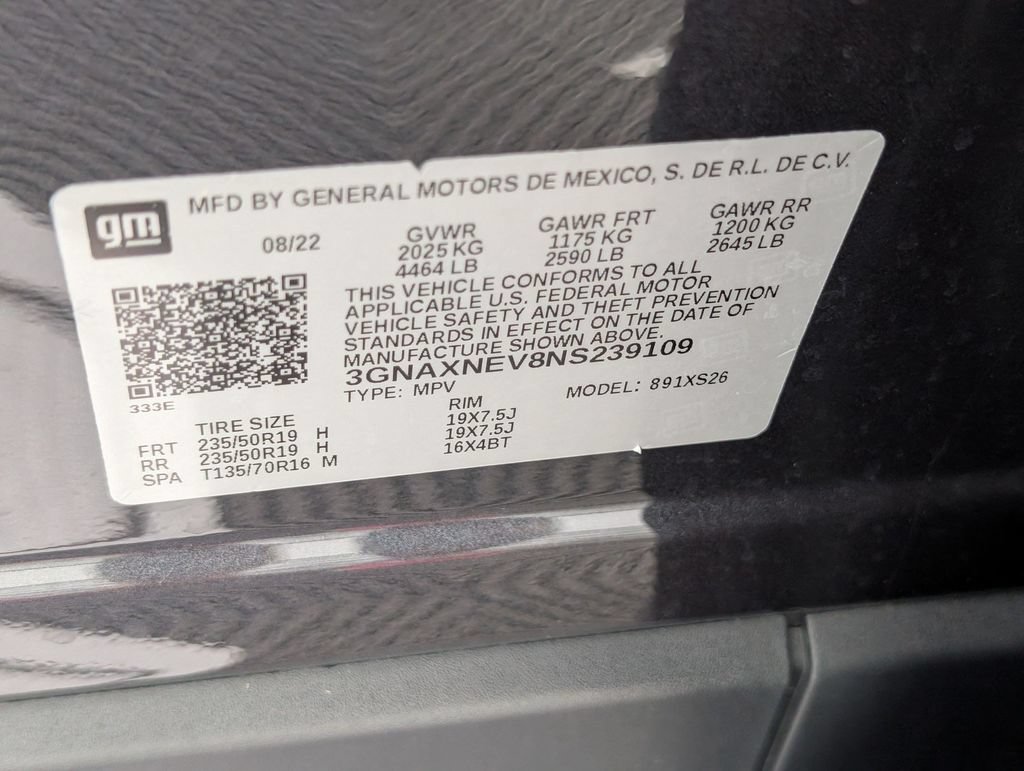 Certified 2022 Chevrolet Equinox Premier FWD image 38