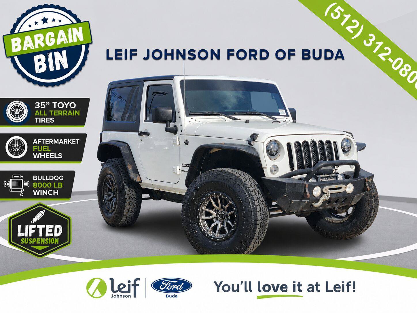 Used 2015 Jeep Wrangler Sport w/ Connectivity Group AWD/4WD image 1