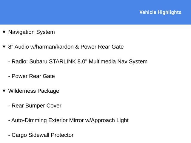 Used 2024 Subaru Forester Wilderness w/ Wilderness Package image 5