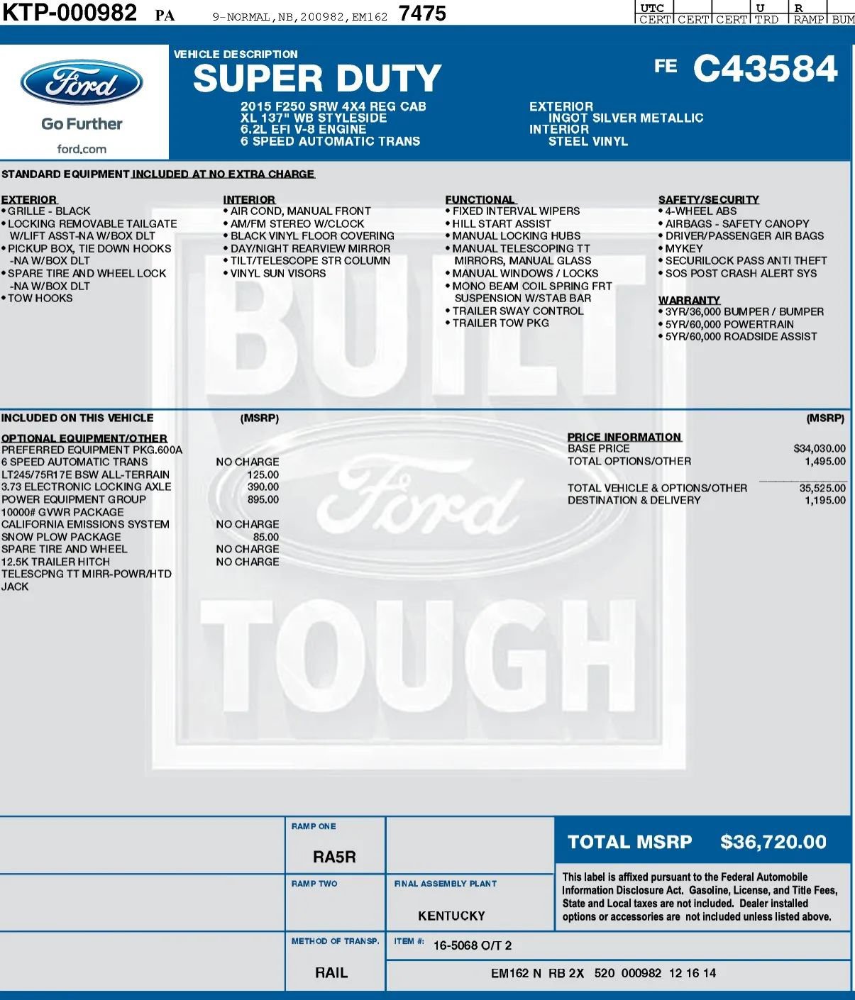 Used 2015 Ford F250 XL w/ Power Equipment Group AWD/4WD image 14