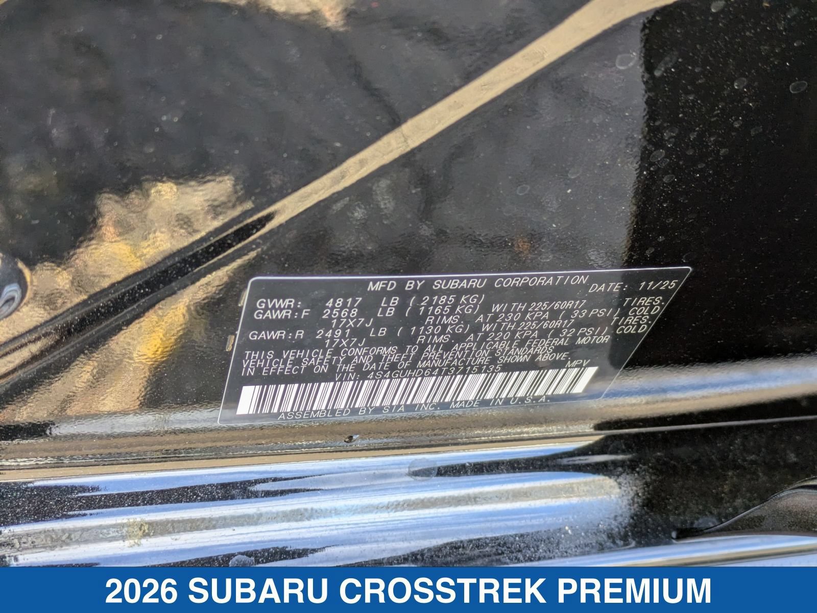 Certified 2026 Subaru Crosstrek 2.5i Premium w/ Crosstrek Mirror Package AWD/4WD image 28