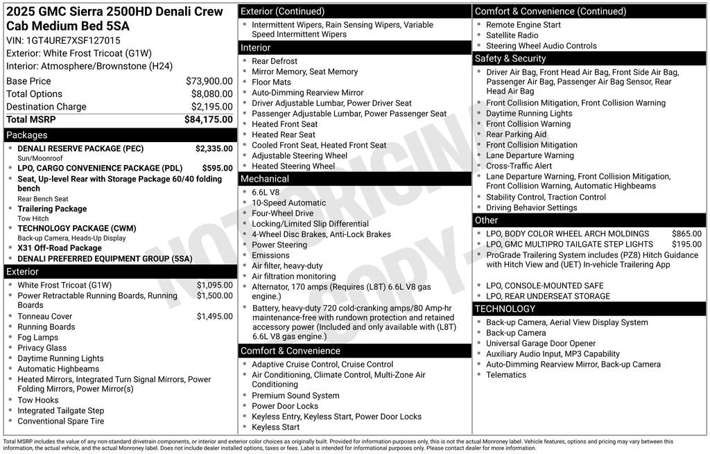 Used 2025 GMC Sierra 2500 Denali w/ Denali Reserve Package image 3