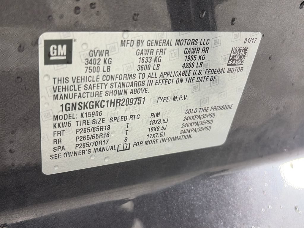 Used 2017 Chevrolet Suburban LS AWD/4WD image 9