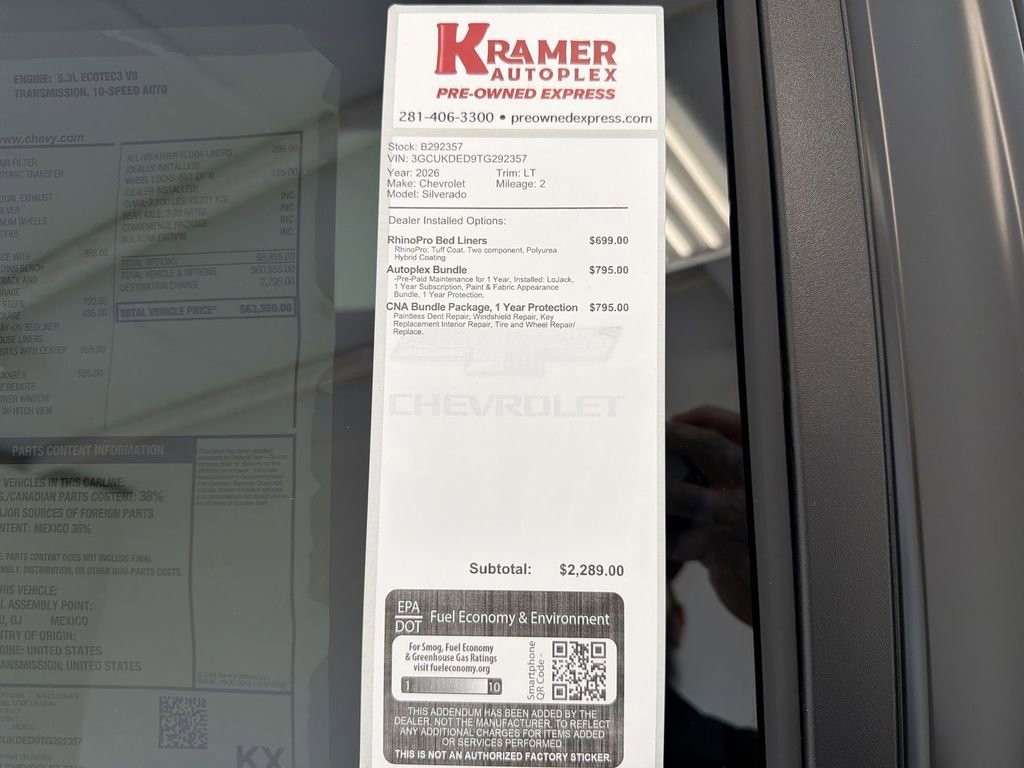 New 2026 Chevrolet Silverado 1500 LT w/ Z71 Off-Road Package image 35