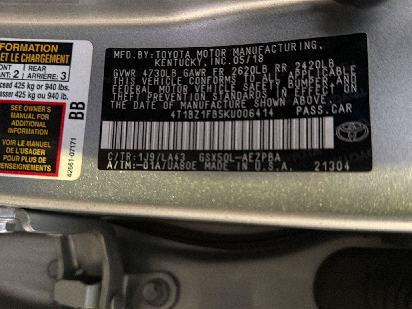 Used 2019 Toyota Avalon Limited w/ Advanced Safety Package FWD image 44