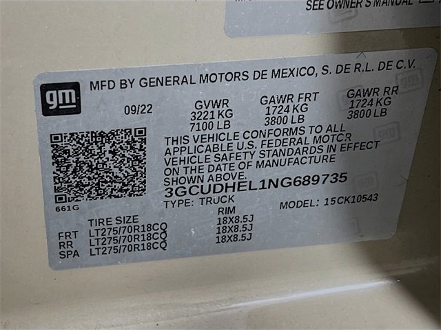 Used 2022 Chevrolet Silverado 1500 ZR2 image 11