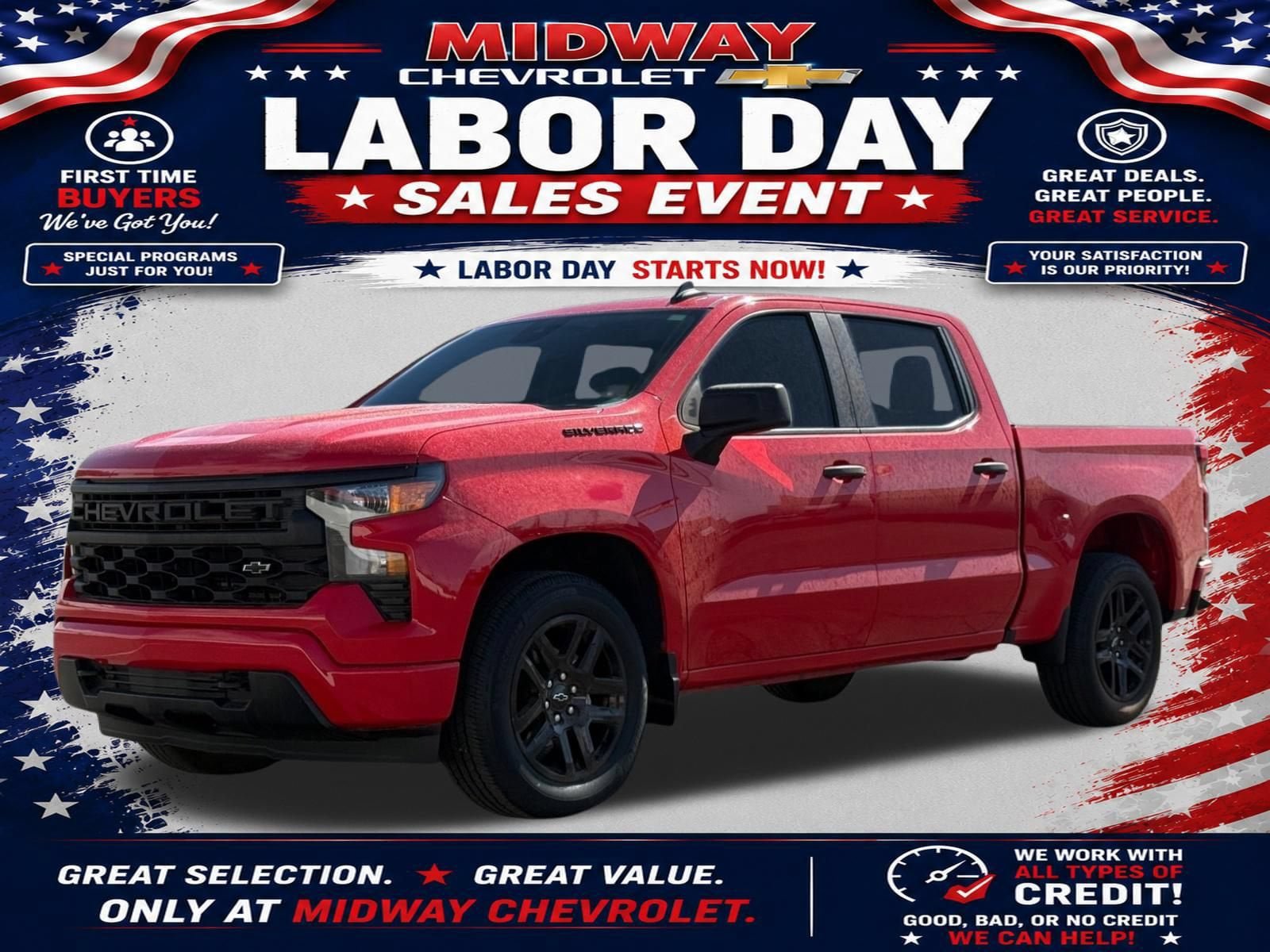Certified 2023 Chevrolet Silverado 1500 Custom w/ LPO, Dark Essentials Package