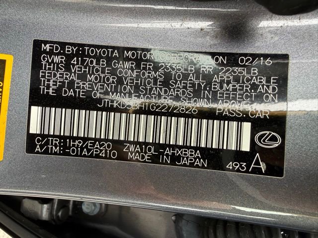 Used 2016 Lexus CT 200h w/ Navigation Package image 14