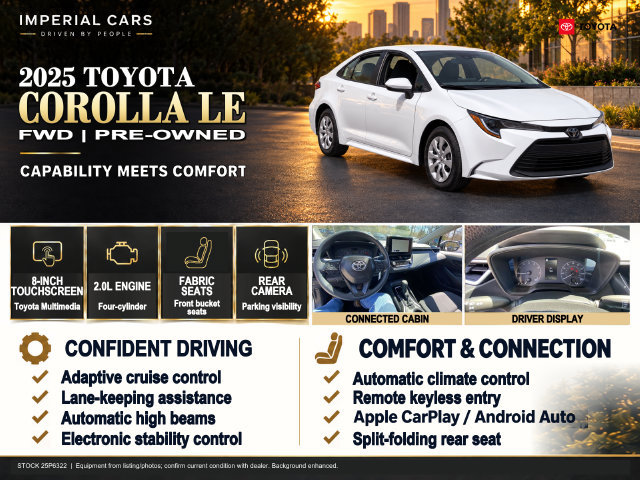 Used 2025 Toyota Corolla LE FWD image 6