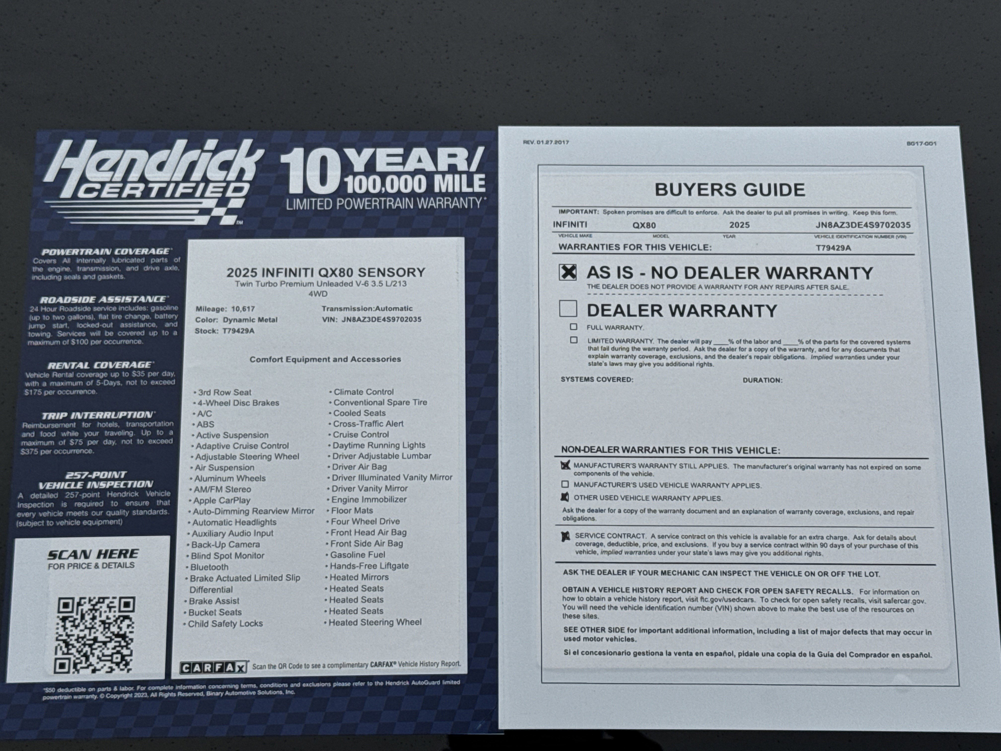 Used 2025 INFINITI QX80 Sensory w/ Exterior Package AWD/4WD image 40