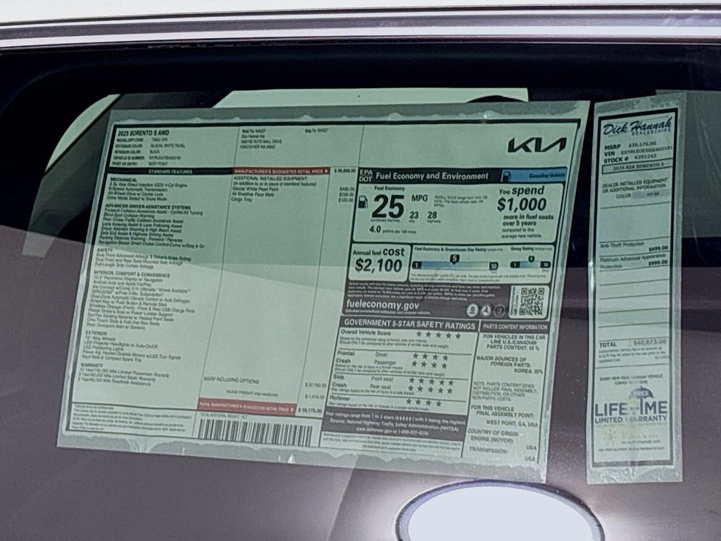 New 2025 Kia Sorento S image 25