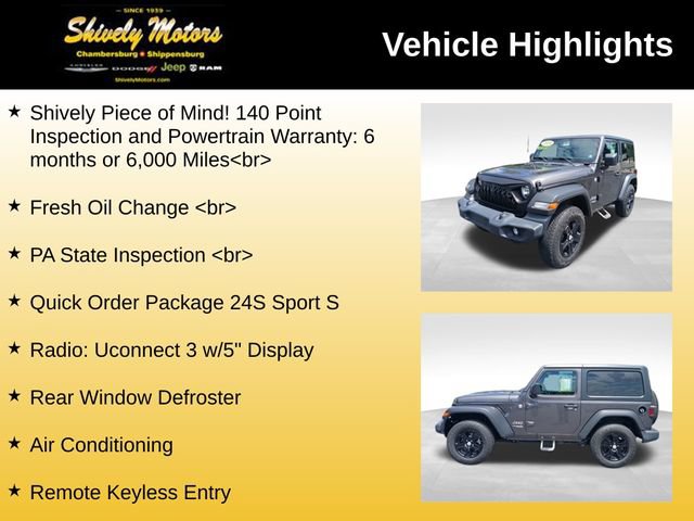 Used 2019 Jeep Wrangler Sport AWD/4WD image 7