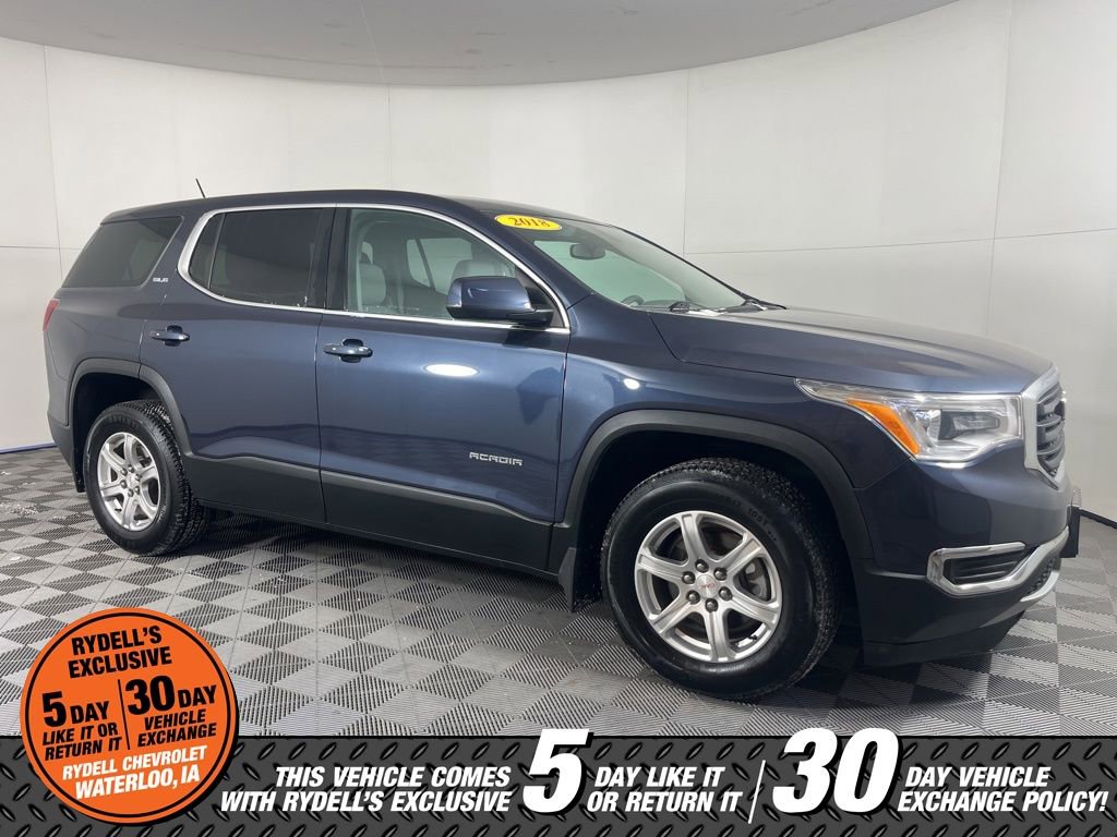 Certified 2018 GMC Acadia SLE w/ LPO, Black Accent Package image 2