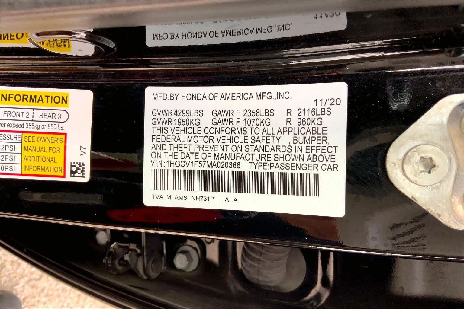 Used 2021 Honda Accord EX-L image 34