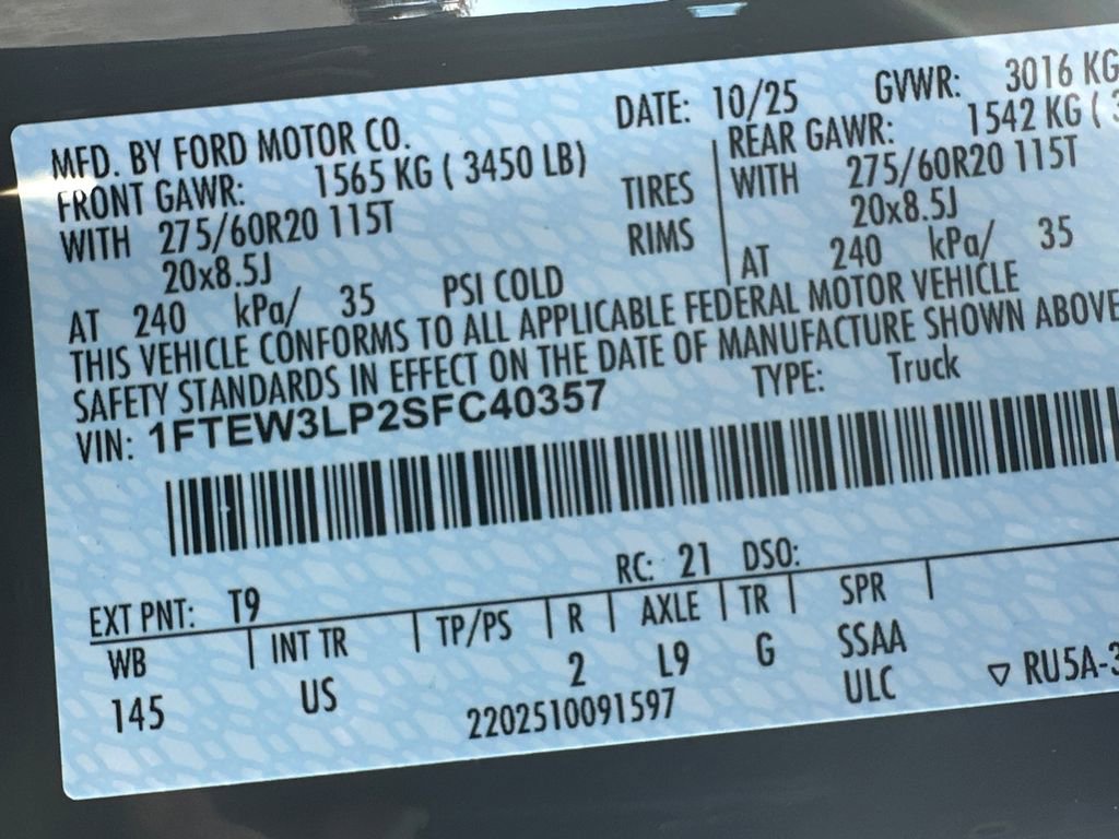 Used 2025 Ford F150 XLT w/ Equipment Group 302A MID image 30