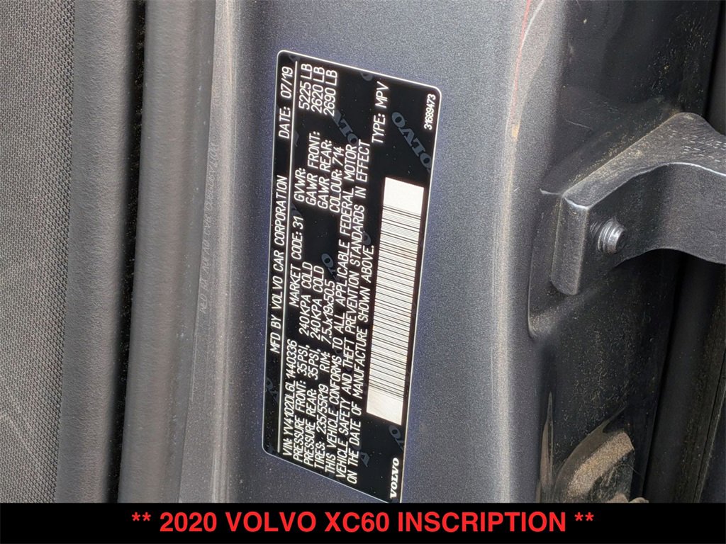 Used 2020 Volvo XC60 T5 Inscription image 31