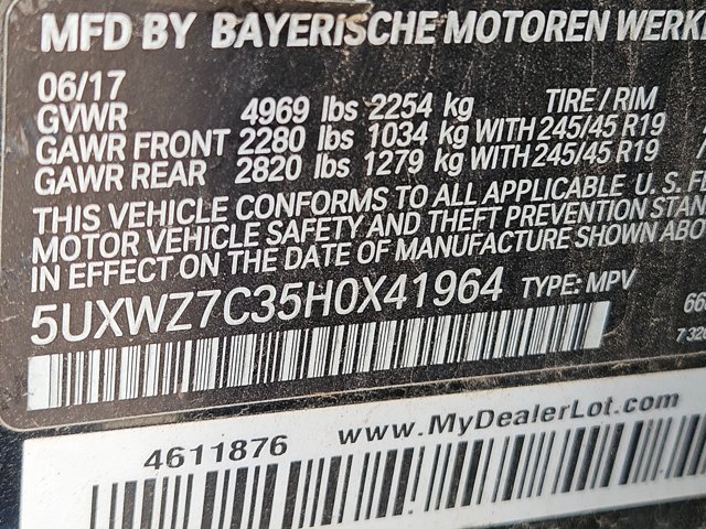 Used 2017 BMW X3 sDrive28i RWD image 15
