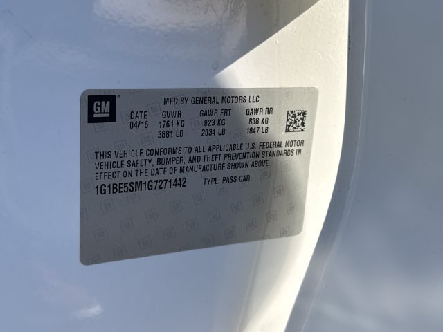 Used 2016 Chevrolet Cruze LT w/ Sun And Sound Package FWD image 30