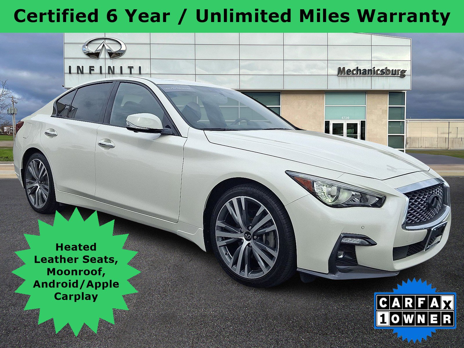 Certified 2022 INFINITI Q50 Sensory