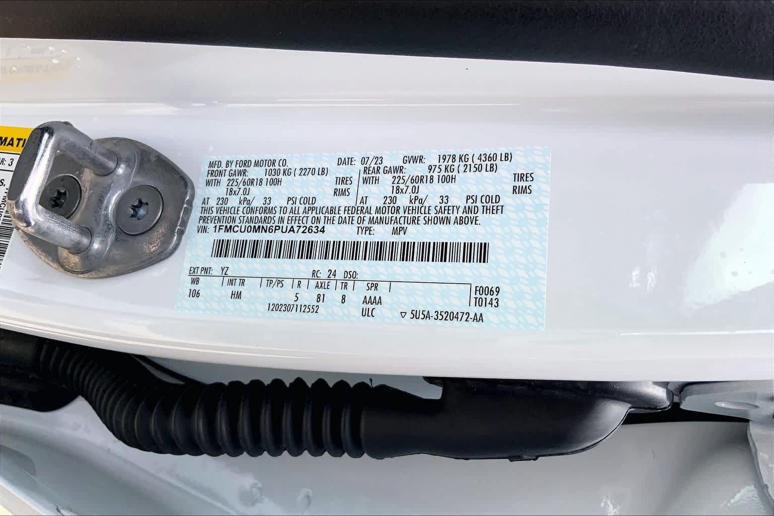 Used 2023 Ford Escape ST-Line w/ Tech Pack #1 FWD image 35