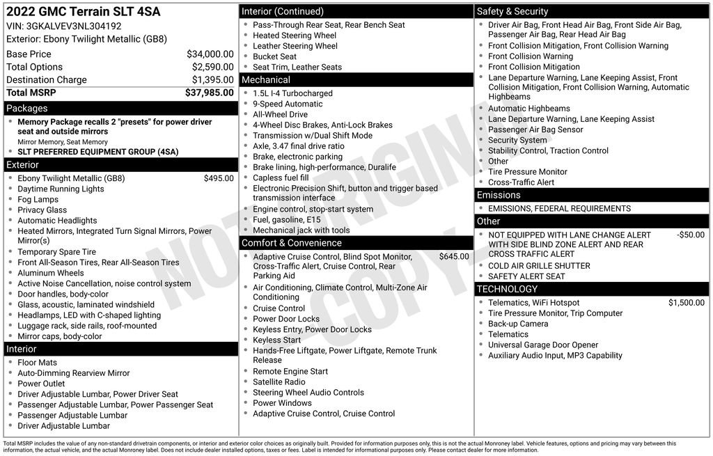 Used 2022 GMC Terrain SLT image 4