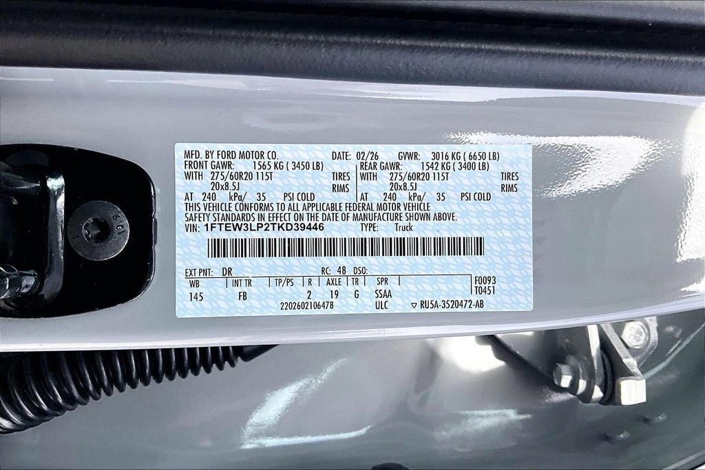 New 2026 Ford F150 XLT w/ Equipment Group 302A MID image 12