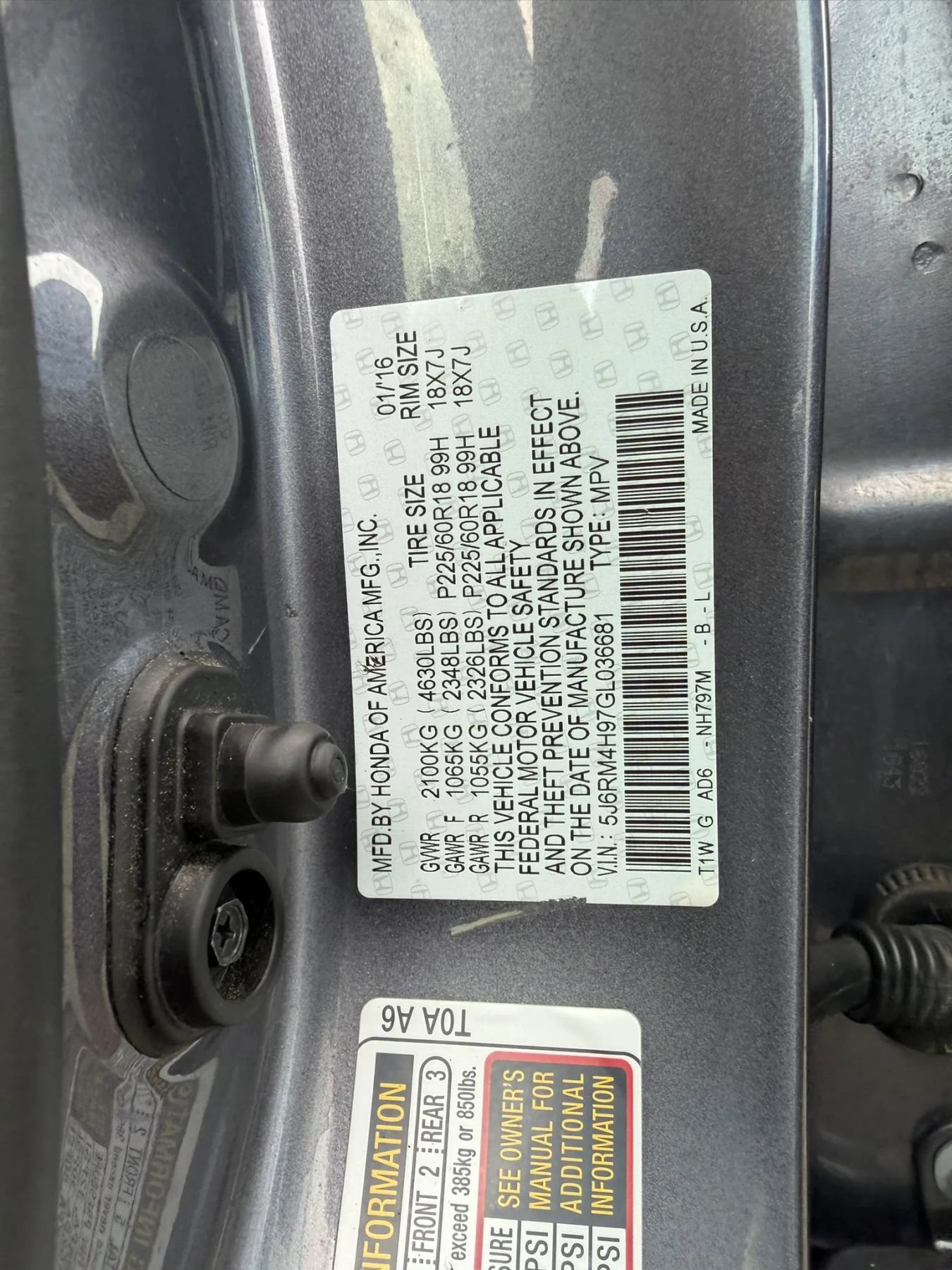 Used 2016 Honda CR-V Touring image 27