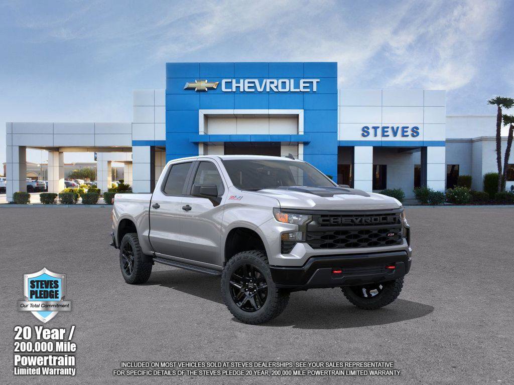 New 2026 Chevrolet Silverado 1500 Custom Trail Boss w/ LPO, Dark Essentials Package