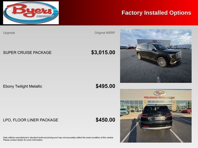 Used 2026 GMC Acadia Denali w/ Super Cruise Package AWD/4WD image 10