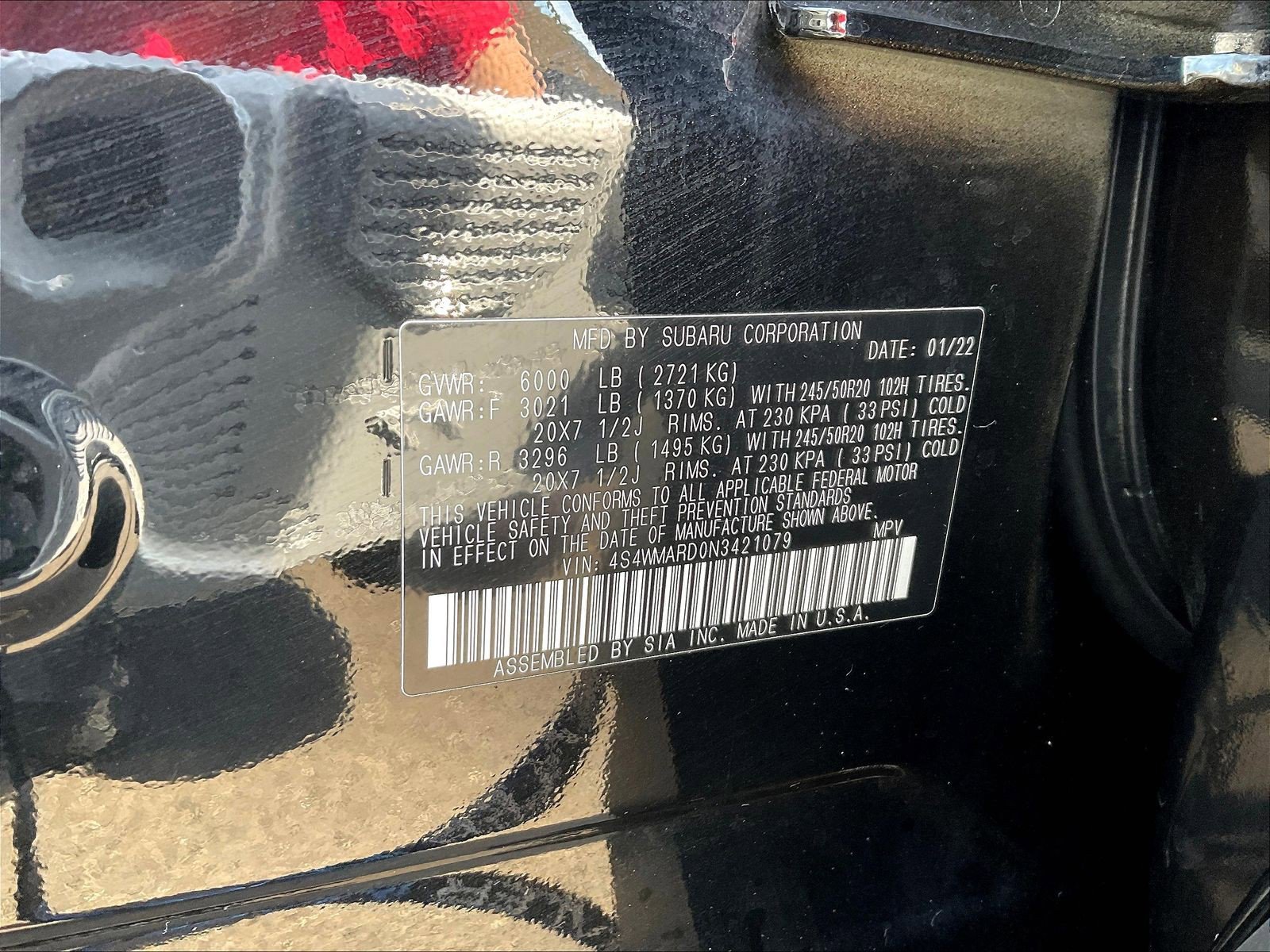 Used 2022 Subaru Ascent Touring w/ Popular Package #2A AWD/4WD image 19