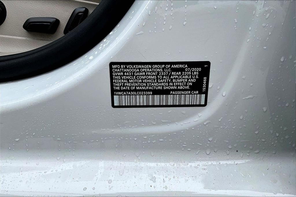 Used 2020 Volkswagen Passat 2.0T SEL image 19