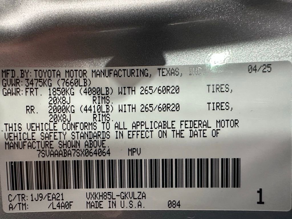 Used 2025 Toyota Sequoia Limited w/ Nightshade Package image 11