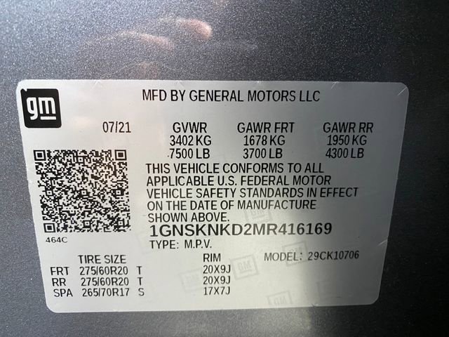 Certified 2021 Chevrolet Tahoe LT image 31