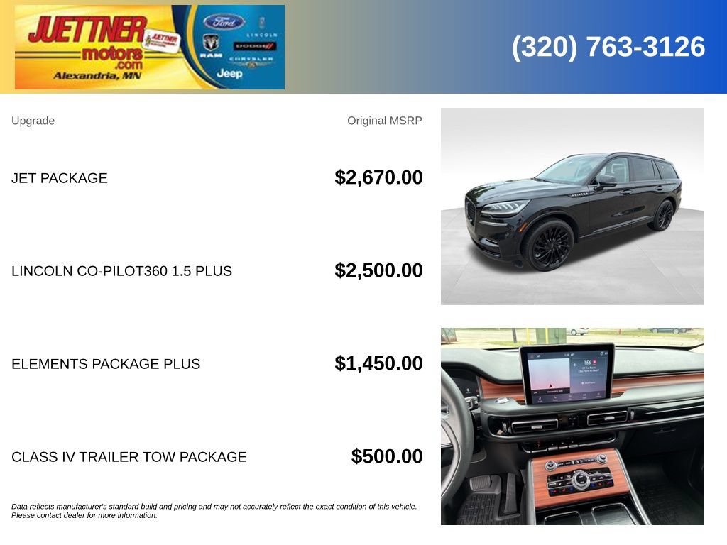 Used 2024 Lincoln Aviator Reserve w/ Jet Package AWD/4WD image 5