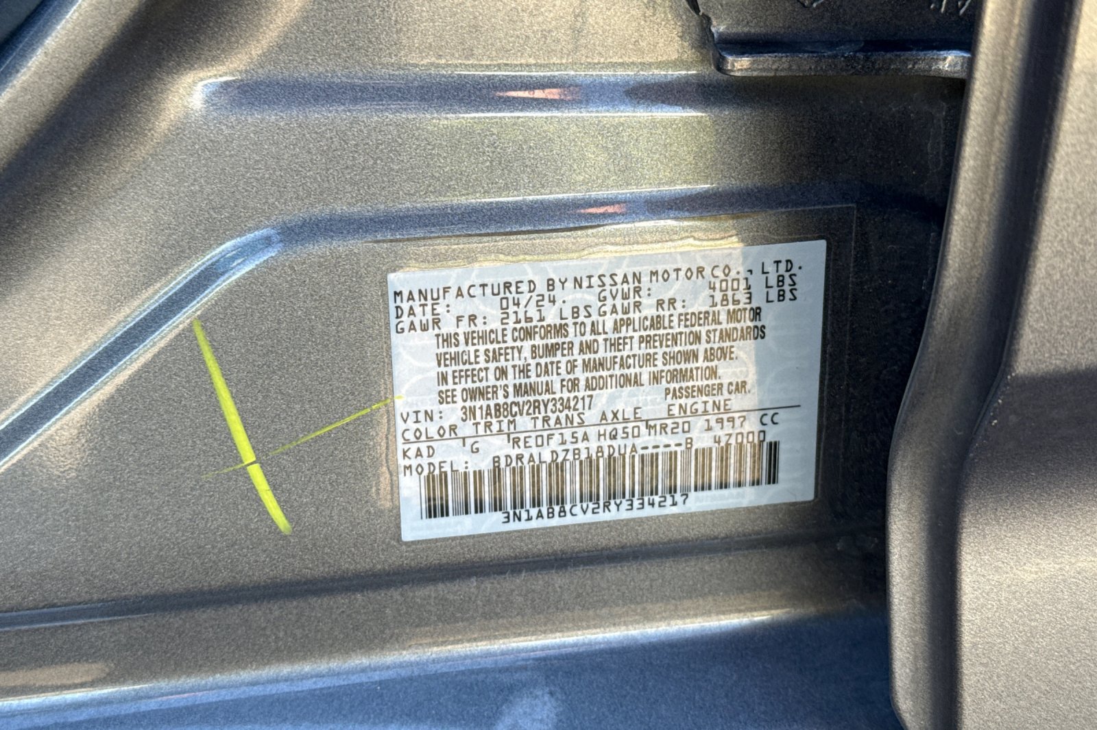 Certified 2024 Nissan Sentra SV FWD image 35