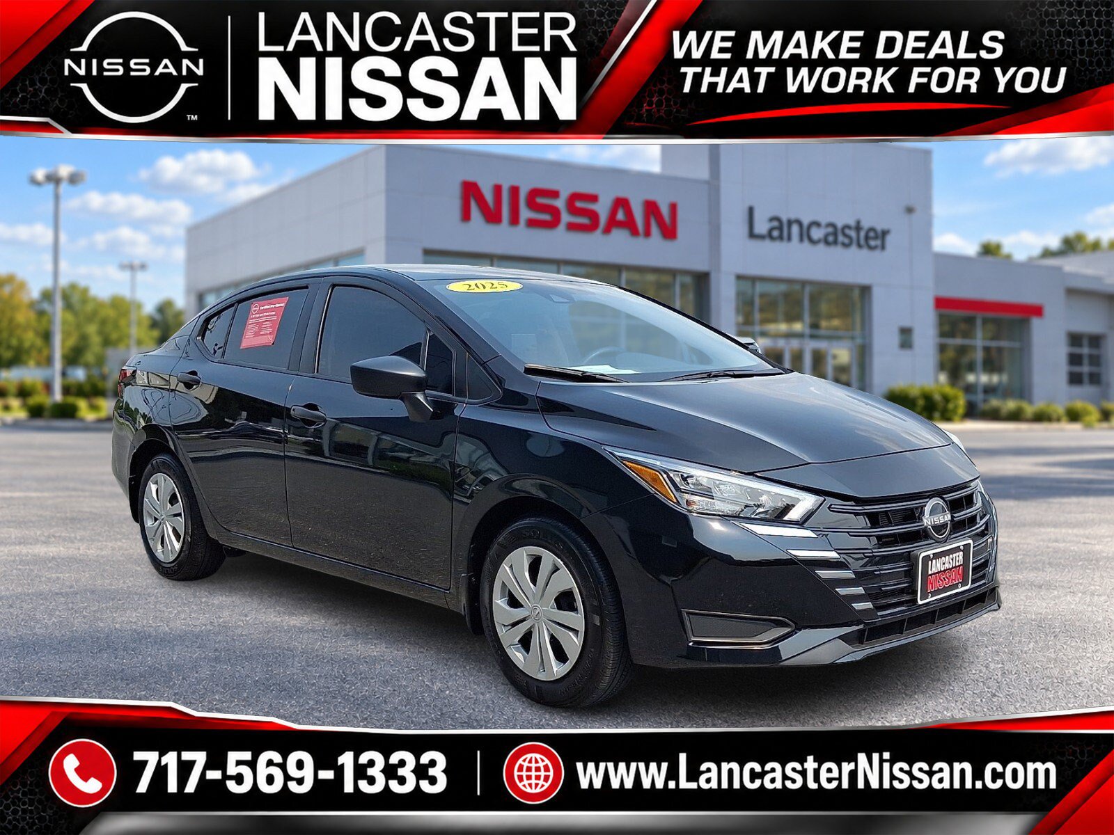 Certified 2025 Nissan Versa S w/ Trunk Package FWD image 1