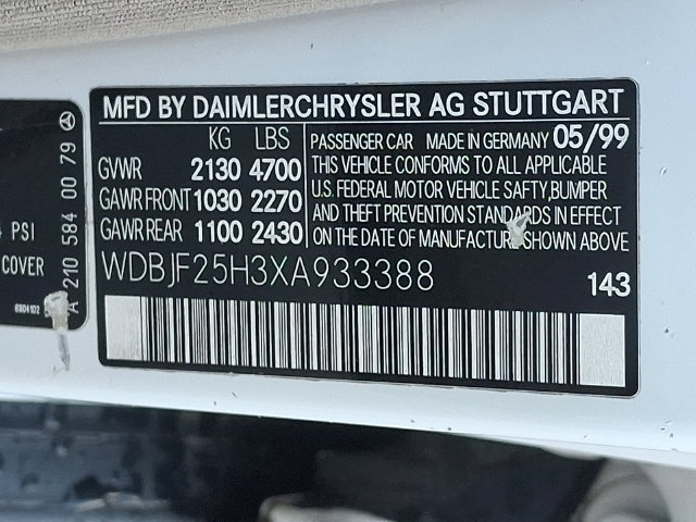 Used 1999 Mercedes-Benz E 300 Sedan image 26