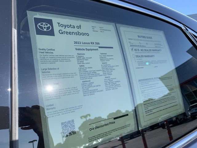 Used 2022 Lexus RX 350 AWD w/ Premium Package image 38