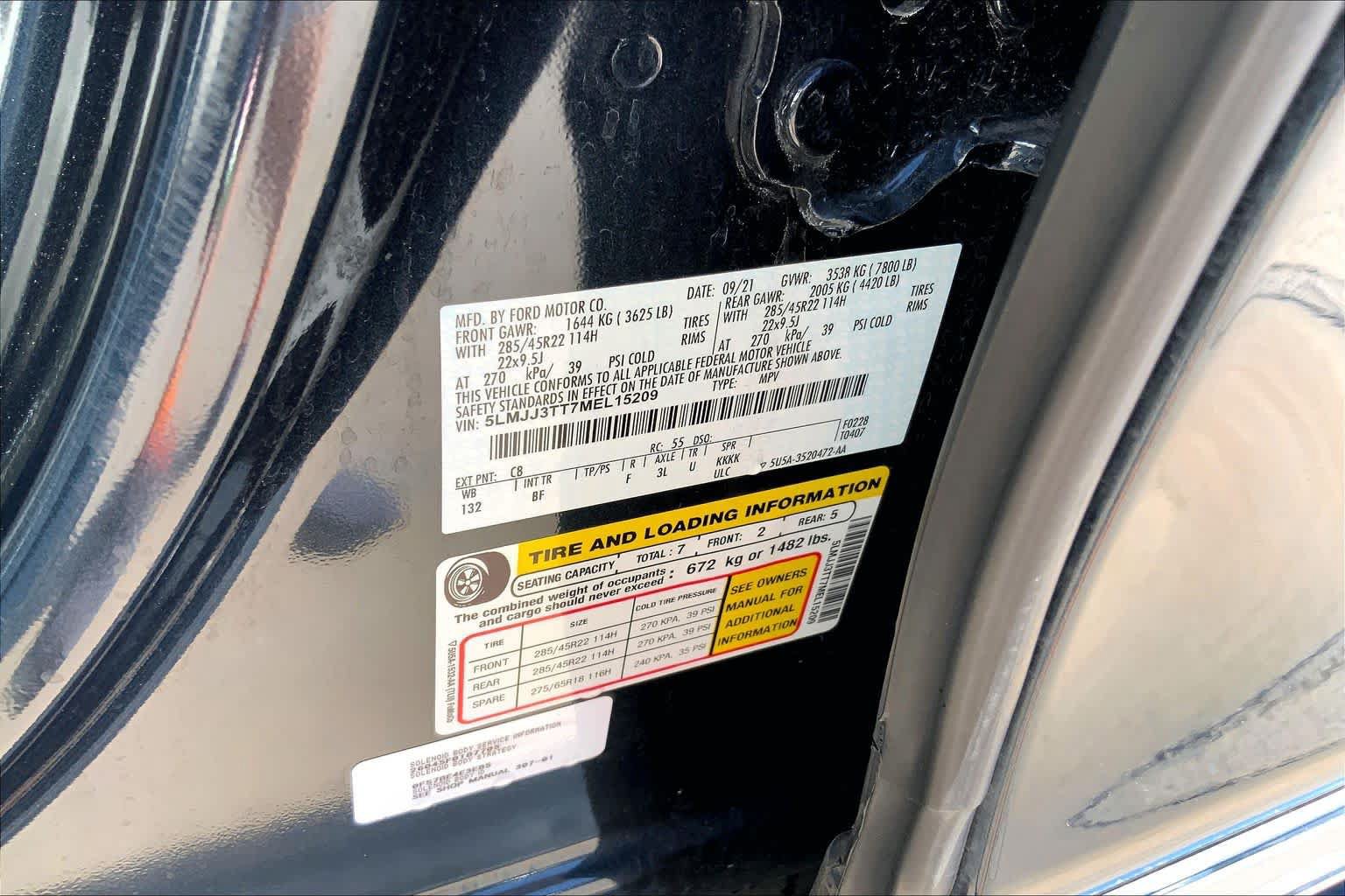 Used 2021 Lincoln Navigator L Black Label w/ Cargo Convenience Package AWD/4WD image 33