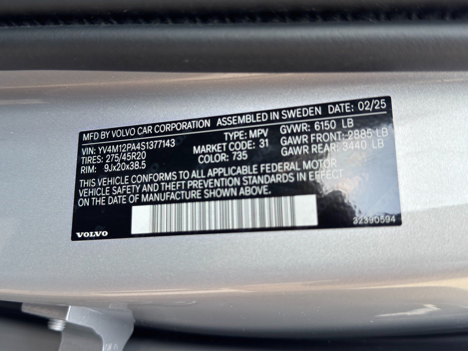 Used 2025 Volvo XC90 B5 Core w/ Protection Package Premier AWD/4WD image 51
