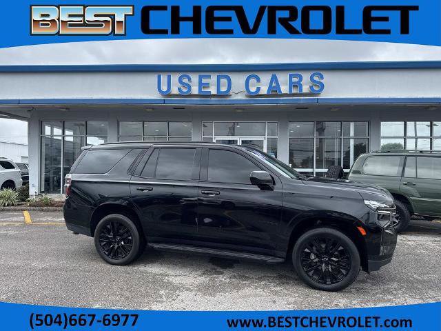 Used 2021 Chevrolet Tahoe RST w/ Rear Media and Nav Package RWD image 1