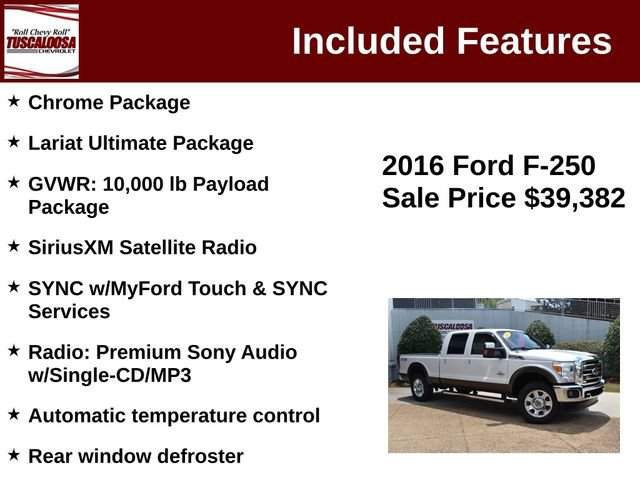 Used 2016 Ford F250 Lariat w/ Lariat Ultimate Package AWD/4WD image 12