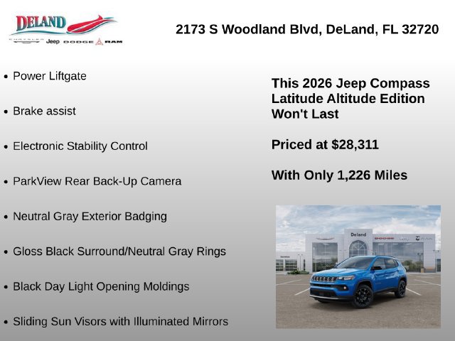 New 2026 Jeep Compass Latitude AWD/4WD image 15