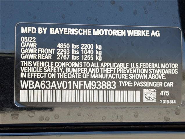 Certified 2022 BMW 430i Gran Coupe w/ M Sport Package RWD image 20
