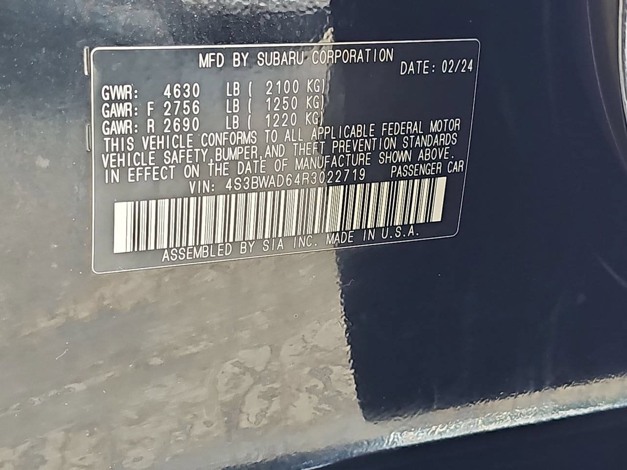 Certified 2024 Subaru Legacy Premium AWD/4WD image 40