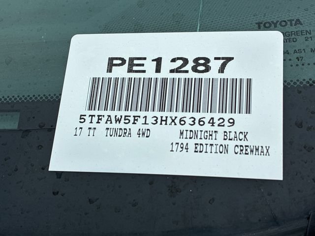 Used 2017 Toyota Tundra 1794 Edition AWD/4WD image 30