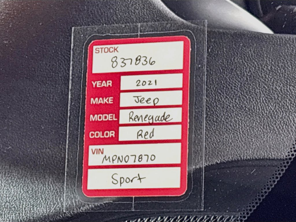 Used 2021 Jeep Renegade Sport AWD/4WD image 23