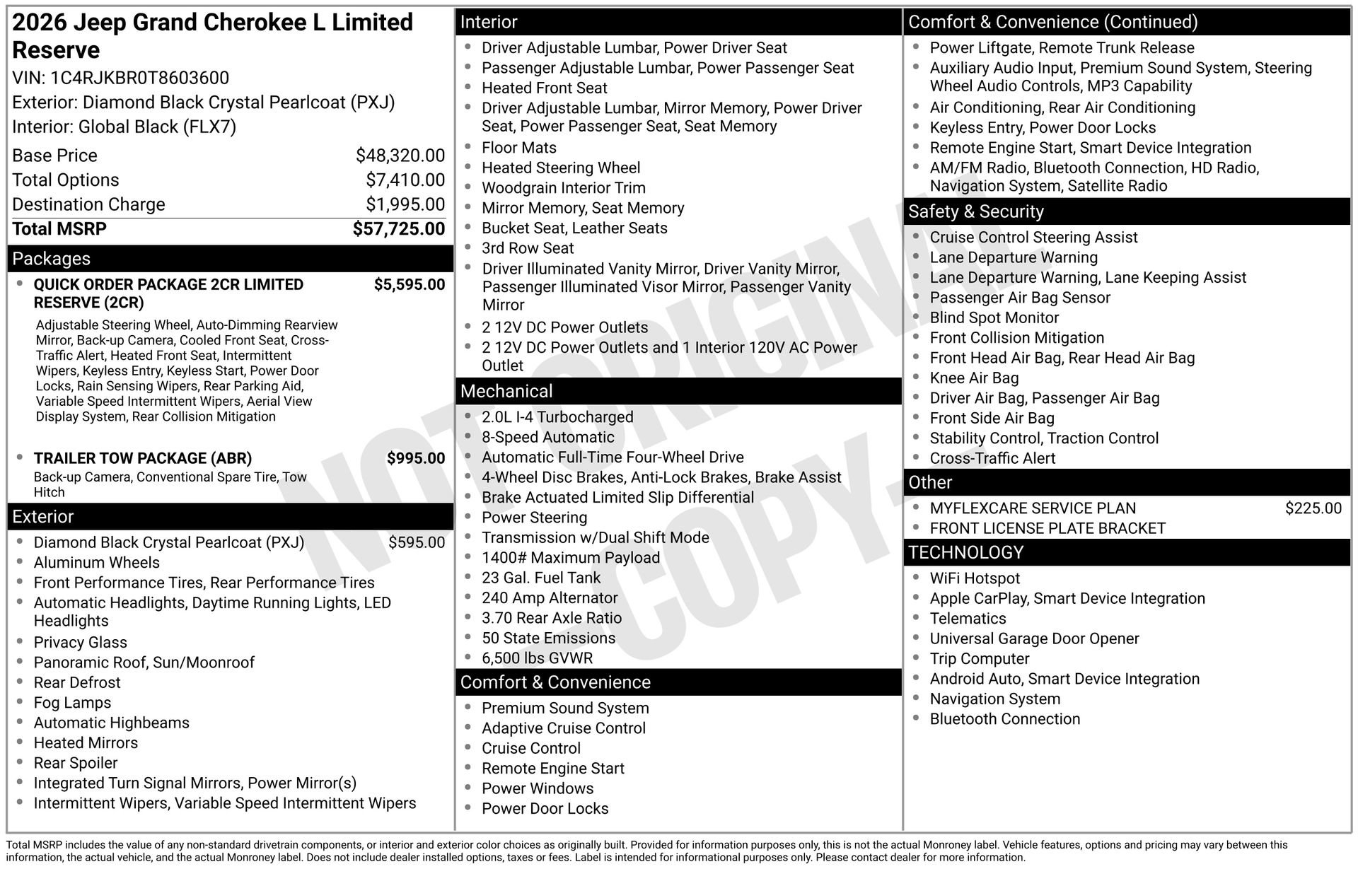 New 2026 Jeep Grand Cherokee L Limited AWD/4WD image 3